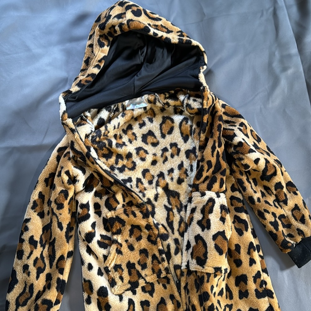 Footed Pajamas cheetah print